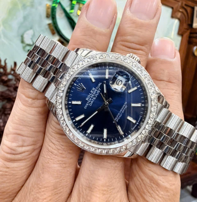 Rolex 126284RBR Size 36 bản thép niềng kim cương hãng full set mk 2 giá  288 triệu