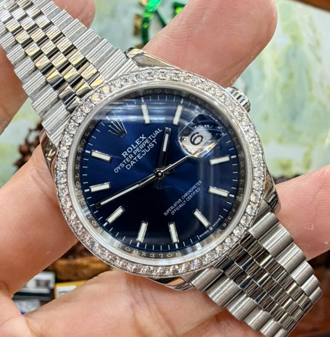 Rolex 126284RBR Size 36 bản thép niềng kim cương hãng full set mk 2 giá  288 triệu