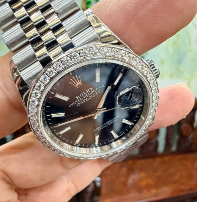 Rolex 126284RBR Size 36 bản thép niềng kim cương hãng full set mk 2 giá  288 triệu