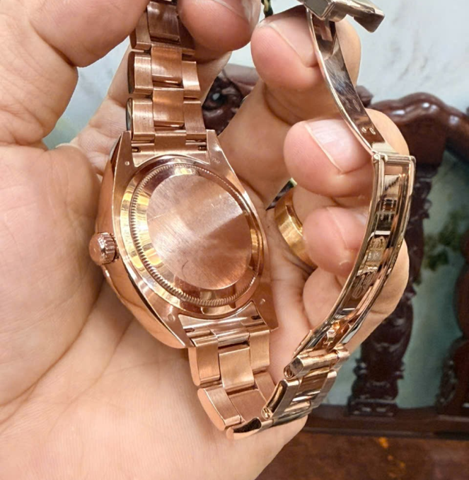 Sky Dweller 326935 vàng hồng nguyên khối mặt số Rhodium hộp thẻ 2018 size 42 giá 1tỷ180