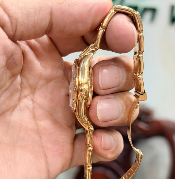 Rolex pearl master 80318 vàng khối kim cương hãng hộp sổ thẻ giá 468 triệu
