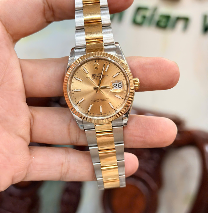 Rolex 126233 đờ mi vàng size 36 giá 268 triệu