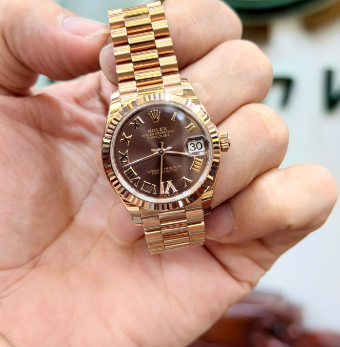 Rolex 278275 vàng hồng size 31 hộp sổ thẻ 2020 giá 999 triệu