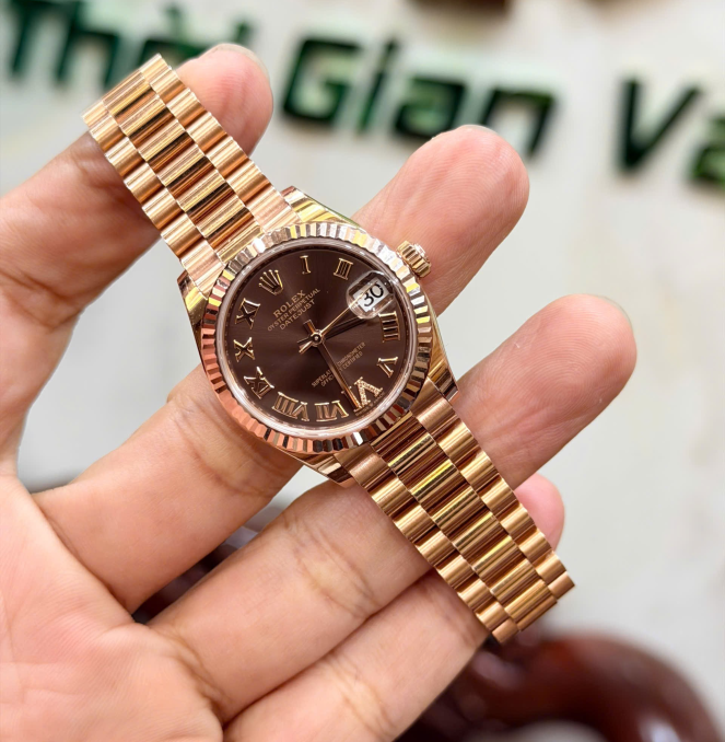 Rolex 278275 vàng hồng size 31 hộp sổ thẻ 2020 giá 999 triệu