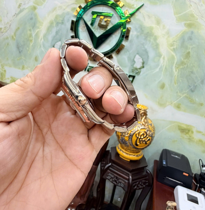 Rolex 116231 xà cừ tím cọc la mã rất ít gặp size 36 giá  235 triệu