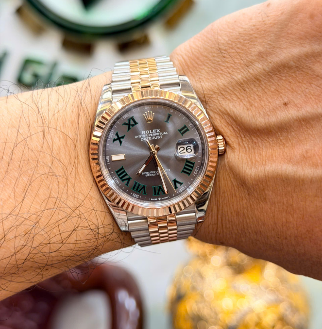 Rolex 126331 winbledon hộp sổ thẻ 2023 size 41 giá 455 triệu