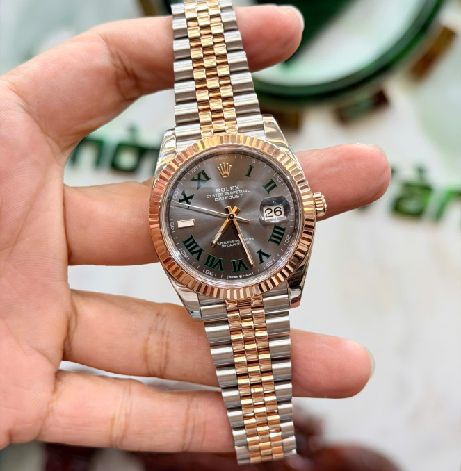Rolex 126331 winbledon hộp sổ thẻ 2023 size 41 giá 455 triệu