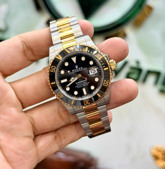 SUBMARINER 126613 full set 2021 máy 70h size 41 đờ mi vàng giá  428 triệu
