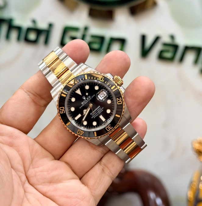 SUBMARINER 126613 full set 2021 máy 70h size 41 đờ mi vàng giá  428 triệu