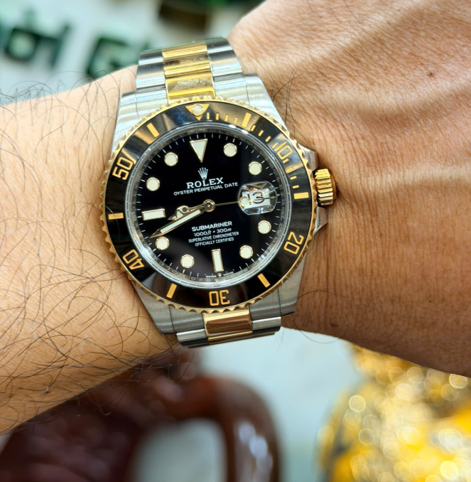 SUBMARINER 126613 full set 2021 máy 70h size 41 đờ mi vàng giá  428 triệu