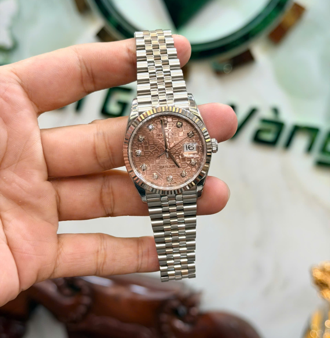 Rolex 126234 vi tính cá hồi size 36 hộp thẻ 2019 giá 308 triệu