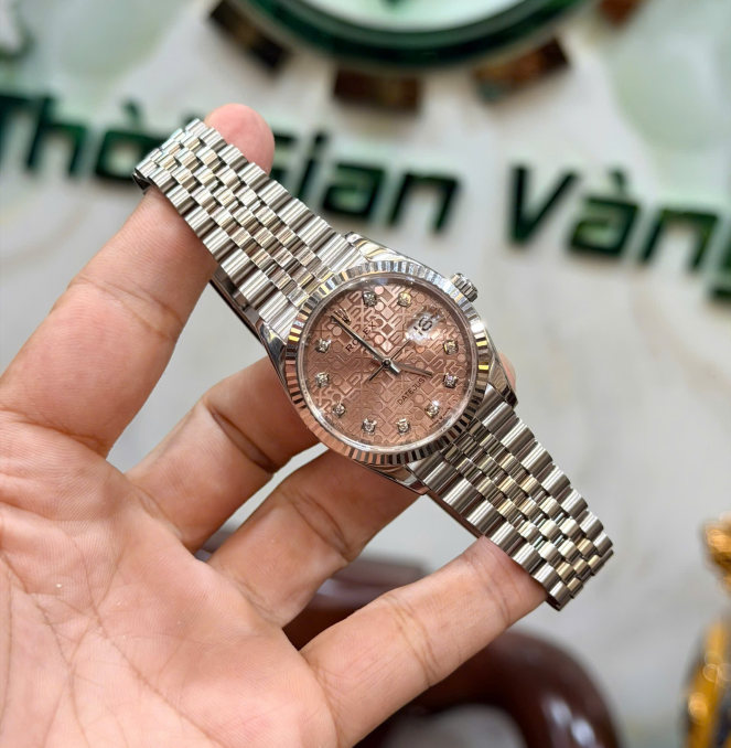 Rolex 126234 vi tính cá hồi size 36 hộp thẻ 2019 giá 308 triệu