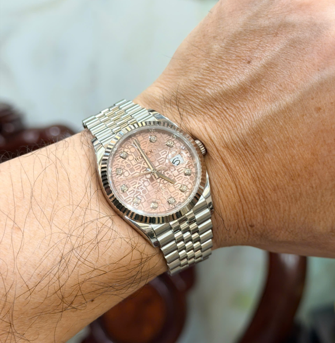 Rolex 126234 vi tính cá hồi size 36 hộp thẻ 2019 giá 308 triệu