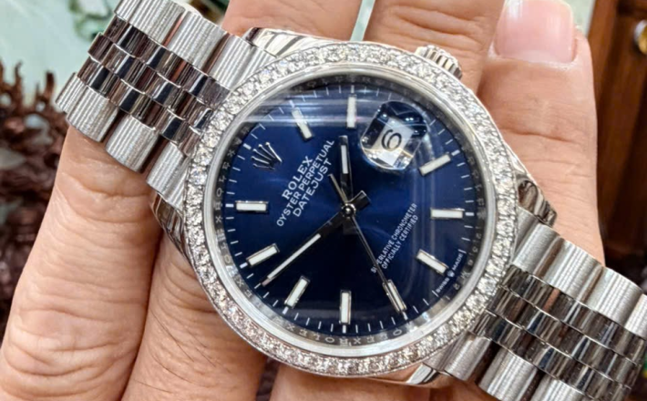 Rolex 126284RBR Size 36 bản thép niềng kim cương hãng full set mk 2 giá  288 triệu