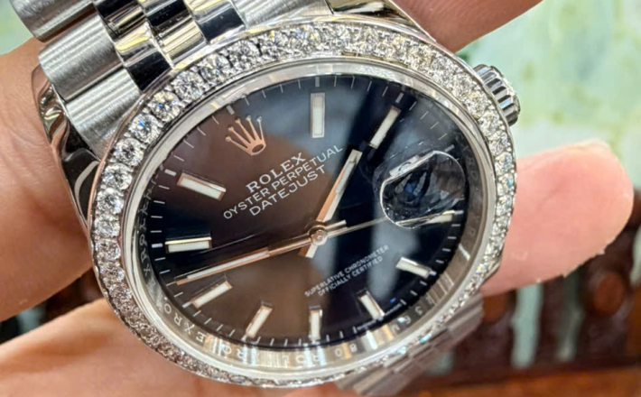 Rolex 126284RBR Size 36 bản thép niềng kim cương hãng full set mk 2 giá  288 triệu