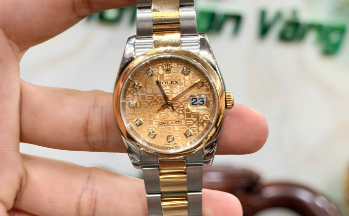 Rolex 116203 vi tính vàng chỉ có đồng hồ giá 212 triệu