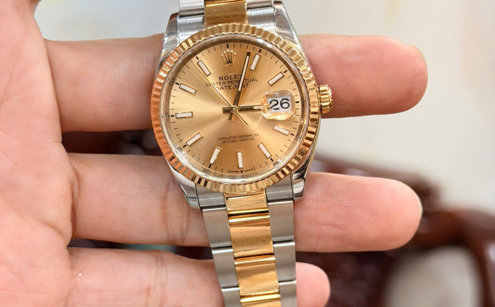 Rolex 126233 đờ mi vàng size 36 giá 268 triệu