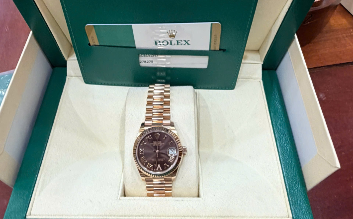 Rolex 278275 vàng hồng size 31 hộp sổ thẻ 2020 giá 999 triệu