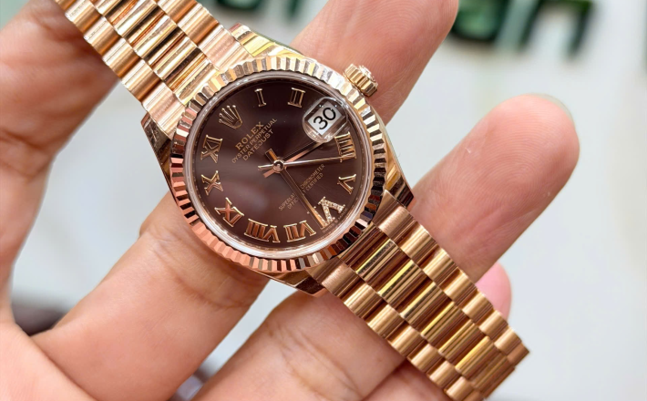 Rolex 278275 vàng hồng size 31 hộp sổ thẻ 2020 giá 999 triệu