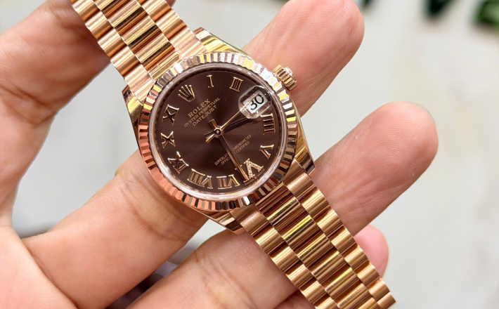 Rolex 278275 vàng hồng size 31 hộp sổ thẻ 2020 giá 999 triệu