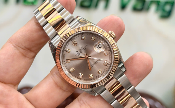 Rolex 126331 đờ mi vàng hồng size 41 mặt sundust giá 345 triệu