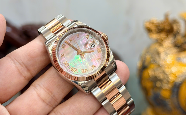 Rolex 116231 xà cừ tím cọc la mã rất ít gặp size 36 giá  235 triệu