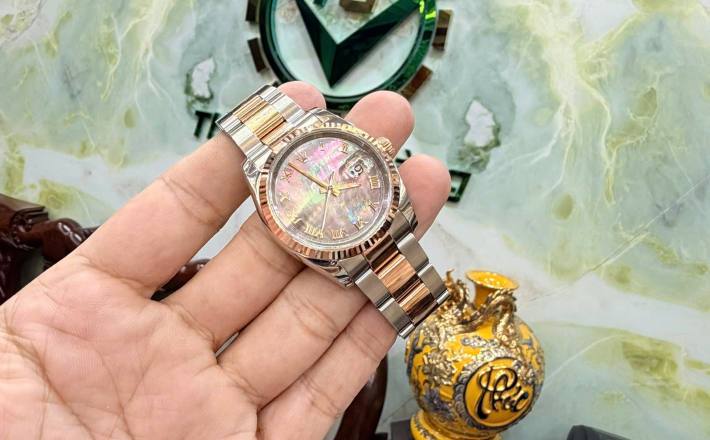 Rolex 116231 xà cừ tím cọc la mã rất ít gặp size 36 giá  235 triệu
