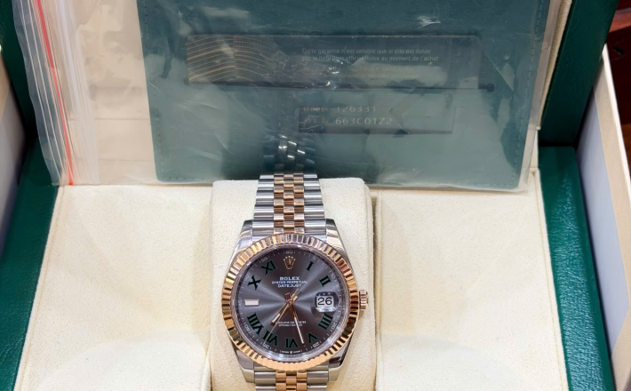 Rolex 126331 winbledon hộp sổ thẻ 2023 size 41 giá 455 triệu