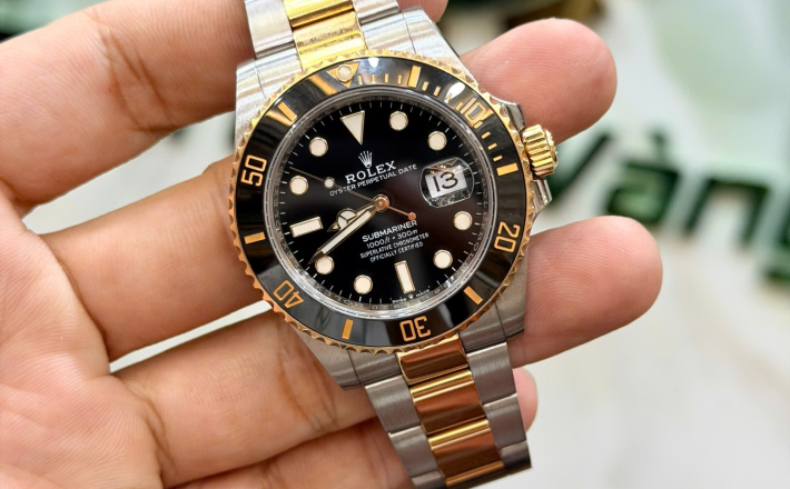 SUBMARINER 126613 full set 2021 máy 70h size 41 đờ mi vàng giá  428 triệu