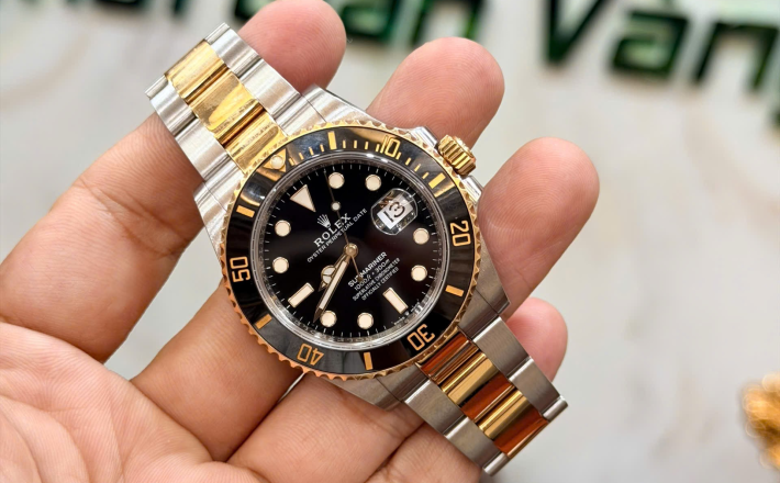 SUBMARINER 126613 full set 2021 máy 70h size 41 đờ mi vàng giá  428 triệu