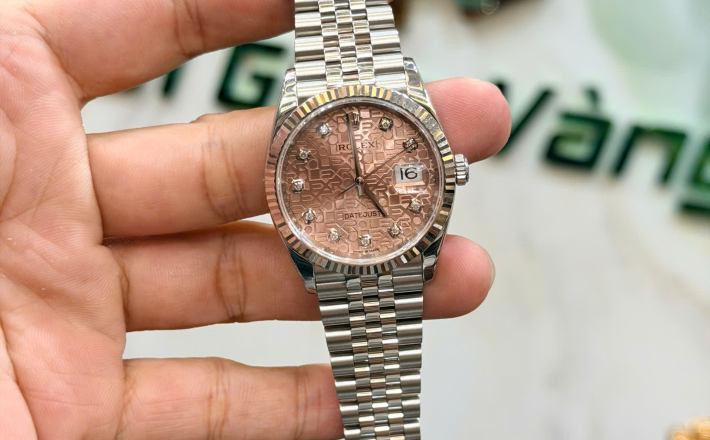 Rolex 126234 vi tính cá hồi size 36 hộp thẻ 2019 giá 308 triệu