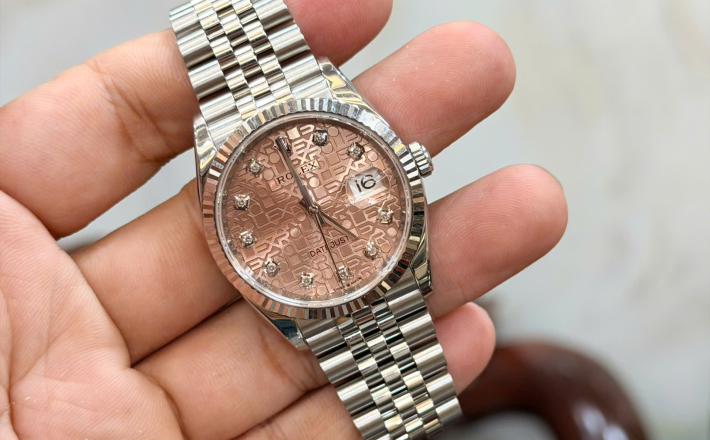 Rolex 126234 vi tính cá hồi size 36 hộp thẻ 2019 giá 308 triệu