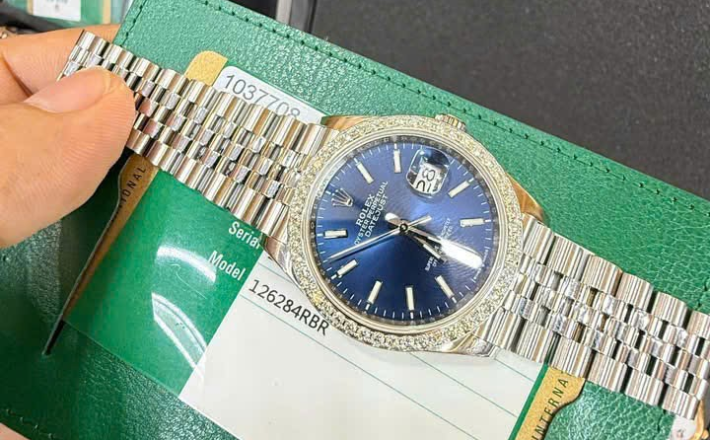 Rolex 126284RBR Size 36 bản thép niềng kim cương hãng full set mk 2 giá  288 triệu