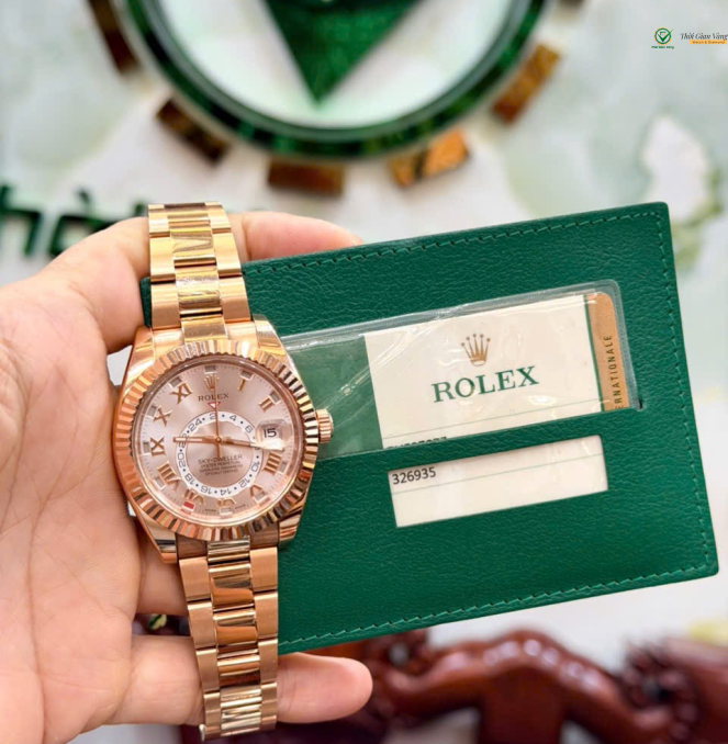 Rolex 326935 full set 2016 vàng Hồng size 42 mới tinh giá 1tỷ180 triệu