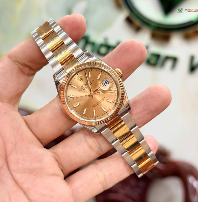 Rolex 126233 đờ mi vàng size 36 giá 268 triệu